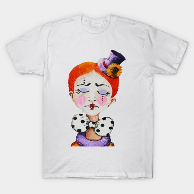 Le clown au noeud papillon - Ginger Clown with a Bow T-Shirt by crismotta